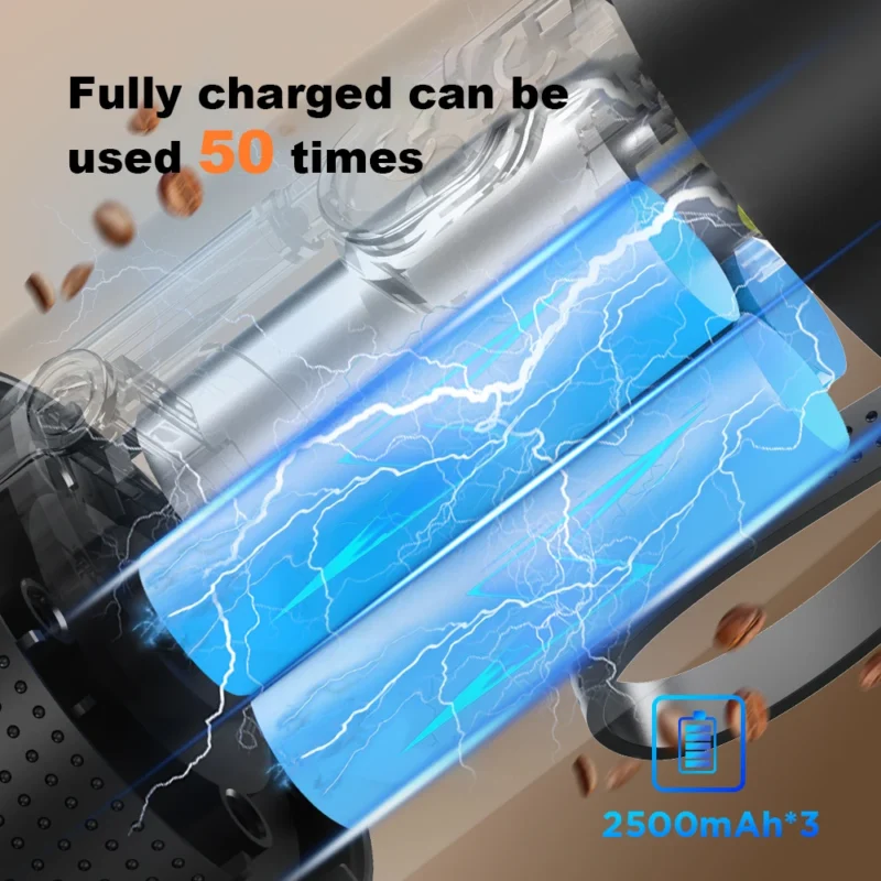 Fully charged can beused 50 times